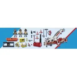 PLAYMOBIL 70935 - Camion De Pompiers Avec échelle -Jeux d'imitation Soldes B2CD 4105