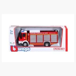 BURAGO Camion Pompiers 1/43 Emergency Fire II -Jeux d'imitation Soldes B2CD 4141
