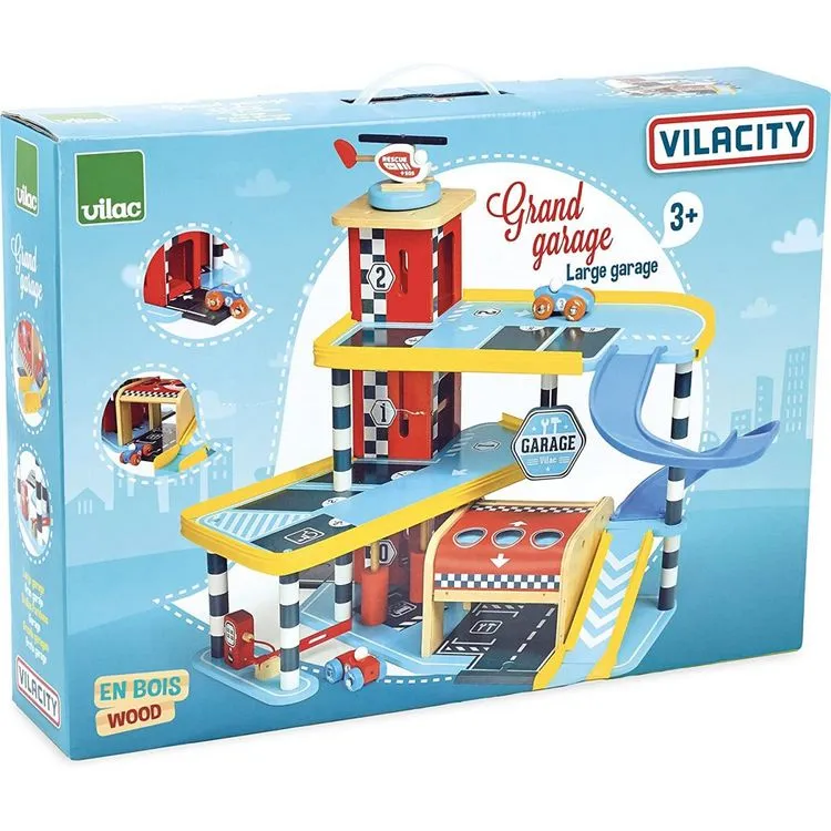 Vilac - Jouet D Imitation En Bois, Grand Garage Ity 4 Vilac - Jouet D Imitation En Bois, Grand Garage Ity – Image 2