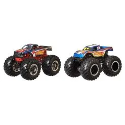 MATTEL Pack De 2 Monster Trucks Double Démolition 1/64ème - Hot Wheels -Jeux d'imitation Soldes B2CD 4284