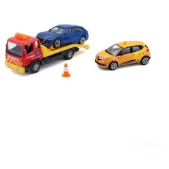 BURAGO Miniature Camion Dépanneuse Avec Véhicule Et Véhicule D'urgence 1/43e -Jeux d'imitation Soldes B2CD 4375