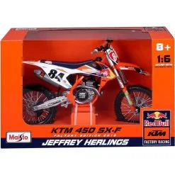 Bburago Moto Redbull KTM SX450 2018 1/6 12 Bburago Moto Redbull KTM SX450 2018 1/6 -Jeux d'imitation Soldes B2CD 4492