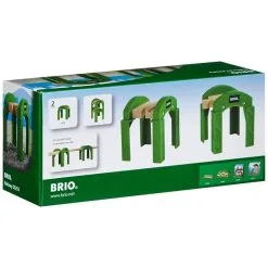 Brio 33253 Supports De Pont Empilables Avec Rail Integre -Jeux d'imitation Soldes B2CD 4568