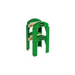 Brio 33253 Supports De Pont Empilables Avec Rail Integre -Jeux d'imitation Soldes B2CD 4569
