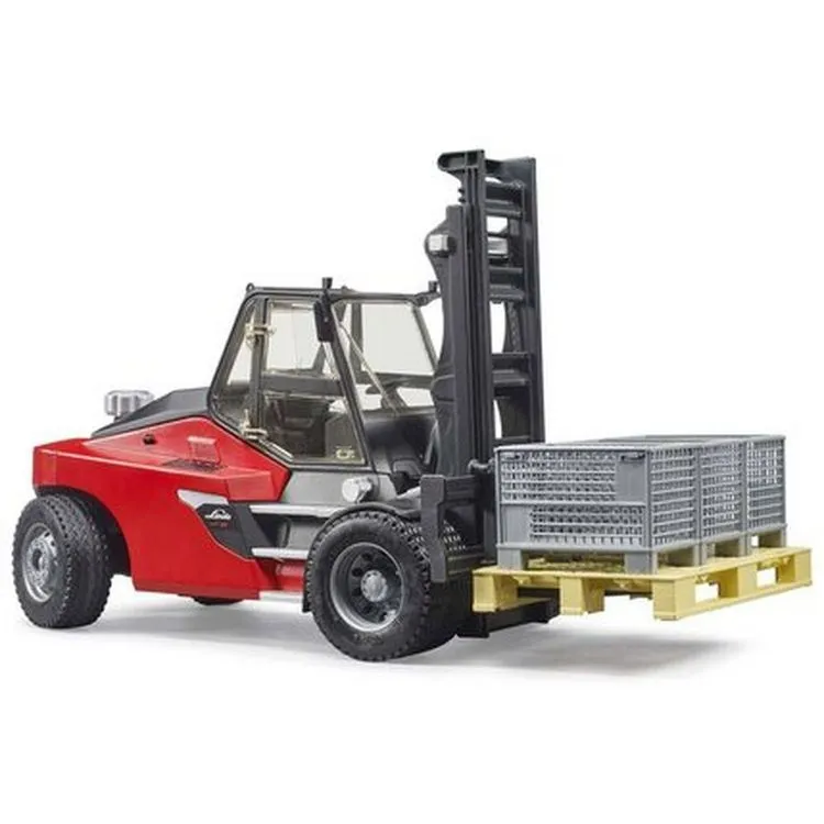 BRUDER Chariot élévateur Linde Avec Palette Et Caisses 3 BRUDER Chariot élévateur Linde Avec Palette Et Caisses