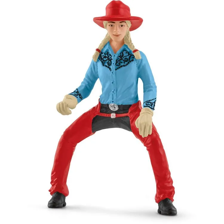 Schleich Cowgirl Et Tonneaux De Racing 4 Schleich Cowgirl Et Tonneaux De Racing – Image 2