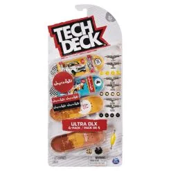 SPIN MASTER Tech Deck Pack De 4 Patins à Doigts Ultra Dlx Chocolate