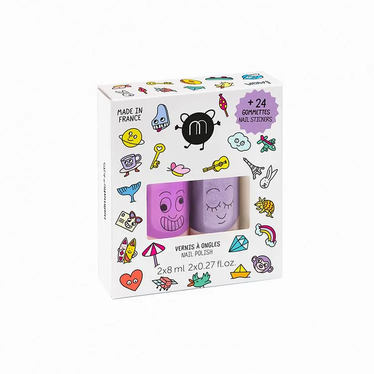 Nailmatic Coffret Duo Vernis Et Nail Stickers Marshi Piglou 4 Nailmatic Coffret Duo Vernis Et Nail Stickers Marshi Piglou – Image 2