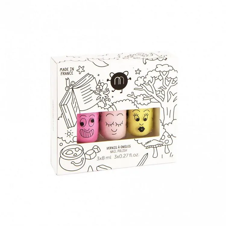 Nailmatic Coffret 3 Vernis A L Eau Dolly, Bella, Lulu 3 Nailmatic Coffret 3 Vernis A L Eau Dolly, Bella, Lulu