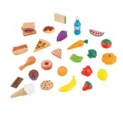 Kidkraft Ensemble Dinette Aliments Gourmands 30 Pièces
