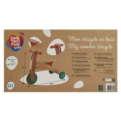One Two Fun Mon Tricycle Bois FSC -Jeux d'imitation Soldes B2CD 844