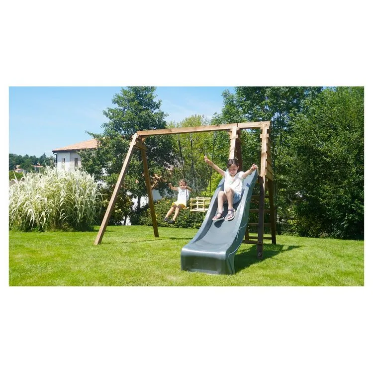 Soulet Portique En Bois PRUNE - 2,61x3,51x2,24 3 Soulet Portique En Bois PRUNE - 2,61x3,51x2,24