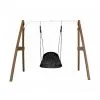 Axi House AXI Portique En Bois Marron Blanc Avec Balançoire Siège Nid Ovale 160x254x207cm -Jeux d'imitation Soldes B2CD 921