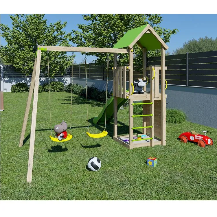 Trigano Aire De Jeux En Bois SMART XPERIENCE Avec Toboggan 4 Trigano Aire De Jeux En Bois SMART XPERIENCE Avec Toboggan – Image 2