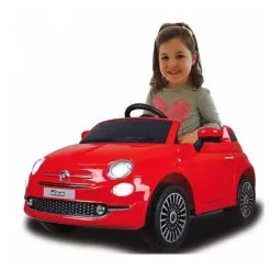 Jamara Ride-on Fiat 500 Rouge 12V -Jeux d'imitation Soldes B2CD 963