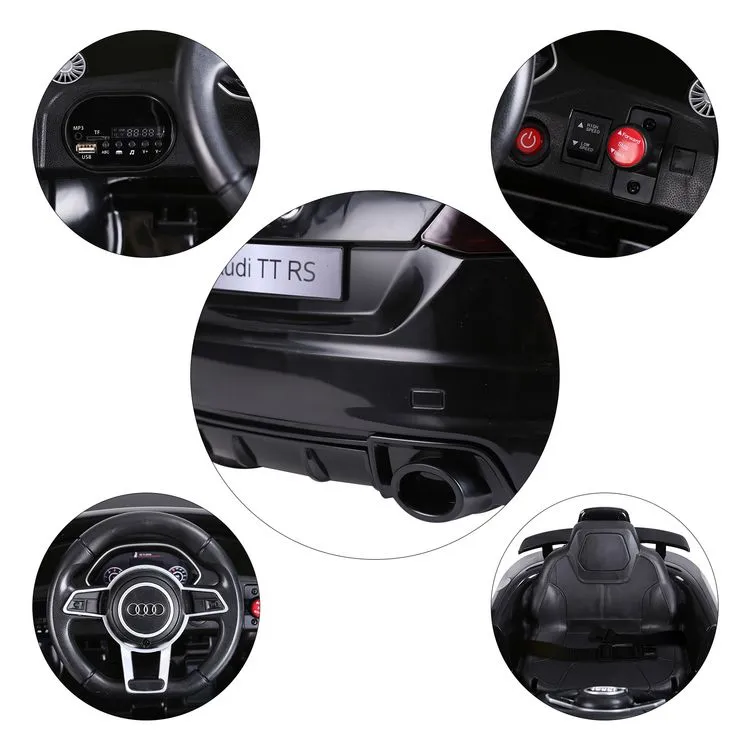 HOMCOM Véhicule électrique Enfant TT RS 12 V 35 W V. Max. 3 Km/h Télécommande Effets Sonores + Lumineux Noir 7 HOMCOM Véhicule électrique Enfant TT RS 12 V 35 W V. Max. 3 Km/h Télécommande Effets Sonores + Lumineux Noir – Image 5